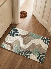 1 buah Keset Bermotif 3D, Karpet Wol dengan Desain Tanaman Hijau Segar, Cocok untuk Kamar Mandi, Dapur, Luar Ruangan, Dalam Ruangan, Lorong, Kamar Tidur, Ruang Tamu, Samping Tempat Tidur, Dapat Dicuci dengan Mesin, Mudah Dibersihkan, Bagian Bawah Anti Selip, Cocok untuk Dekorasi Kamar Tidur Musim Dingin, Dekorasi Liburan Hari Valentine, Aksesori Kamar Mandi Penting, Set Dekorasi Ruangan, Keset Karpet Dekoratif Luar Ruangan - MultiWarna - View 6