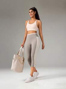 OutZeal Quần legging thể thao nữ, quần tập yoga, pilates, quần lửng thấm hút mỡ bụng, nhanh khô, thích hợp cho hoạt động thể thao. - Nhiều màu - Xem 7