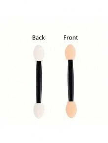 10/50/100/200PCS Double-Sided Eye Shadow Applicators - Soft Sponge Makeup Brushes For Women, Eyebrow & Eyeshadow Blending Tool, Spoolie Brush, Bulk Giveaways, Party Favors, Professional Makeup Supplies - Multicolor - View 4