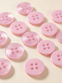 50/100/200/300/500/1000 Pcs Buttons - Peach Vintage Round Buttons For DIY Projects, Shirts, Sewing, Small Accessories (E.G., Wallets) And DIY Wallet Making. - Peach - View 2