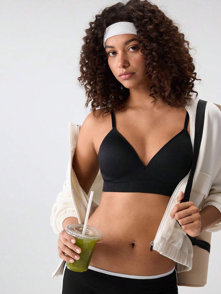 Loungeista Women's Sexy Supportive Wireless Seamless Soft Breathable Brafor Summerfor Summer