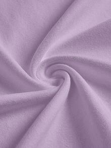 SHEIN BASICS Plus Size Women Solid Color Fitted Casual Versatile Camisole Everyday Purple Summer Tops - Mauve Purple - View 9