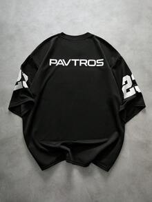 PAVTROS تي شيرت رجالي مزين بالترتر والراينستون، أسود وأبيض، صيفي، ملابس الشارع، رحلة المدينة، العودة إلى المدرسة، هدية للصديق/الزوج/الطفل، مهرجان الموسيقى، كاجوال، عطلة - الأسود - مشاهدة 4