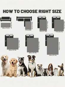 1pc Double-Sided Waterproof Pet Bed Cover – Washable Removable Sofa Furniture Protector For Dogs & Cats - Grey - View 3