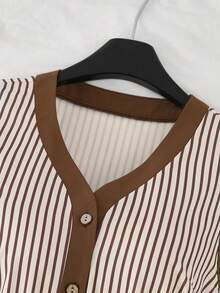 SHEIN Franclia Váy ngắn nữ - Cà phê nâu - Xem 5