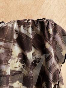Soleia Áo hai dây gợi cảm cổ yếm hở lưng nhuộm màu tie-dye dành cho nữ - Nhiều màu - Xem 6