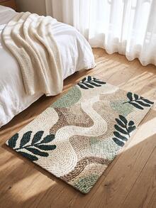 1 buah Keset Bermotif 3D, Karpet Wol dengan Desain Tanaman Hijau Segar, Cocok untuk Kamar Mandi, Dapur, Luar Ruangan, Dalam Ruangan, Lorong, Kamar Tidur, Ruang Tamu, Samping Tempat Tidur, Dapat Dicuci dengan Mesin, Mudah Dibersihkan, Bagian Bawah Anti Selip, Cocok untuk Dekorasi Kamar Tidur Musim Dingin, Dekorasi Liburan Hari Valentine, Aksesori Kamar Mandi Penting, Set Dekorasi Ruangan, Keset Karpet Dekoratif Luar Ruangan - MultiWarna - View 5