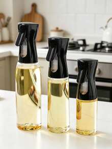 SHEIN 1pc Oil Spray Bottle, High Pressure Spray Bottle, Ultra Fine Water Mist Refilling Bottle, Oil Sprayer Dispenser, Refillable Spritzer Bottle, Household Kitchen Barbecue Olive Oil Spray Bottle, Fat-Reducing Meal Spray Oil Artifact, Travel Transparent Portable Spray Bottle - Multicolor - View 3