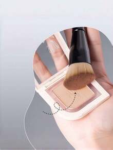 Wavy Contour Brush Angled For Face Shaping, Blending Cream/Powder Shadow, Side Cheek Sculpting, Portable Makeup Tools For Beginner - one size fits all - View 5