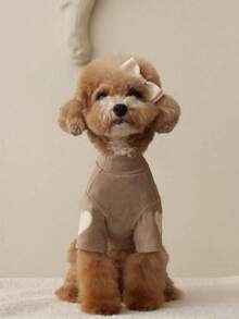 PETSIN 1 款全新秋冬宠物连帽衫，心形设计，适合泰迪犬、贵宾犬、约克夏梗犬等小型犬。 - 彩色 - 查看 7