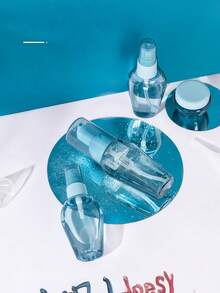 8-Piece Set Nordic Silicone Travel Dispenser Bottles, Soft Touch Unscented Refillable Cosmetic Containers, Suitable For Lotion, Shampoo, Cleanser And Shower Gel. Leak-Proof Portable Bathroom Accessories, TSA-Friendly Travel Essentials. - Multicolor - View 6