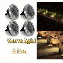 4 Packs / 8 Packs Solar Floor Lights, Solar Garden Lights, 8LED Upgraded Outdoor Garden Bright Floor Lights,300mAh Battery IP44 Solar Plug-In Landscape Lights, Suitable For Roads, Courtyards, Decks, Lawns, Terraces, And Sidewalks - Multicolor - View 17