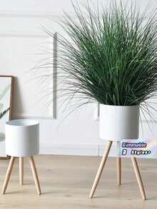 1个铁艺植物容器，简约素雅家居植物容器 - 白色 - 查看 1