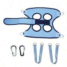 1 Pc Cat & Dog Nail Clippers, Suitable For Medium & Small Pets, Hanging Grooming Bag For Bathing, Medicating, Trimming, Soft & Comfortable Material, Pet Grooming Hammock - Baby Blue - View 13