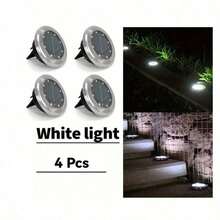 4 Packs / 8 Packs Solar Floor Lights, Solar Garden Lights, 8LED Upgraded Outdoor Garden Bright Floor Lights,300mAh Battery IP44 Solar Plug-In Landscape Lights, Suitable For Roads, Courtyards, Decks, Lawns, Terraces, And Sidewalks - Multicolor - View 16