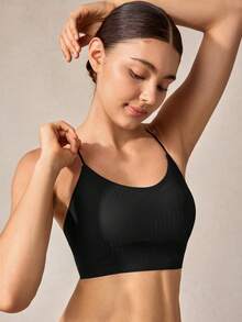 Veilyse 3PCS Women's Breathable Wire-Free Bra With Cross-Back Open Design - Multicolor - View 12