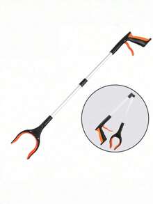 1 Piece Pickup Clamp, Grabbing Tool, Approximately 30 Inch Foldable Grabber, Suitable For The Elderly, Enlarged Wide Jaws Garbage Picker, With Strong Magnetic Tip Light Garbage Picker - Black. Blue. - View 11