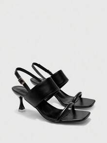 CUCCOO BIZCHIC Womenheeledsandals - Black - View 5