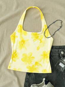 Áo tank top dài màu trắng kiểu yếm, ôm dáng, thích hợp cho bé gái tuổi teen, thích hợp mặc mùa hè. - Nhiều màu - Xem 4