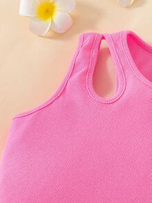 Bộ 2 áo croptop ôm dáng, họa tiết khăn tắm 3D thêu nổi bật, màu trắng và đỏ hồng, thích hợp cho kỳ nghỉ. - Nhiều màu - Xem 8