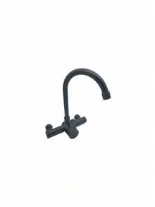 1 Vòi bếp gắn tường dễ lắp đặt - Tay cầm đơn, nước nóng lạnh, vòi dài xoay được, thích hợp cho bồn rửa, phòng tắm, phòng giặt và ban công (Mạ crom, Đen, Tùy chọn) - Nhiều màu - Xem 11