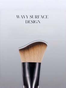 Wavy Contour Brush Angled For Face Shaping, Blending Cream/Powder Shadow, Side Cheek Sculpting, Portable Makeup Tools For Beginner - one size fits all - View 4