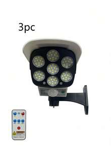 Lampu LED untuk Taman Bertenaga Surya, Sistem Pengawasan Simulasi, Kamera Palsu, Lampu Dinding dengan Sensor Deteksi Tubuh Manusia, Lampu Jalan Luar Ruangan Pintar - Putih - View 12