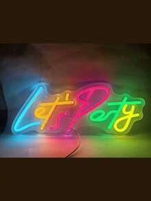 1Pc Neon LED Sign USB Operated Decorative Light, Suitable For Party, Bedroom, Room, Birthday, Wall - Multicolor - View 24