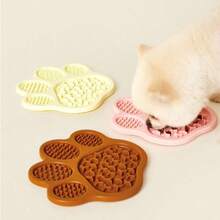 PETSIN Tazón para mascotas, tazón de silicona para mascotas, tapete de comida lenta para mascotas, tapete para lamer para mascotas, tazón para perros, tazón para gatos, tazón de comida para perros, tazón de mascotas de dibujos animados, tazón de agua para mascotas, tazón para mascotas 2 en 1 - 100ml - Ver 8