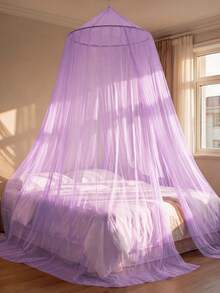 1 pieza Mosquitera plegable y portátil, Dosel redondo, Estilo princesa, Adecuado para cama - mosquitera tipo cúpula - Ver 5