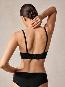 Veilyse 2pcs Wireless, Seamless, Push Up, Backless Bra, Lingerie - Multicolor - View 2