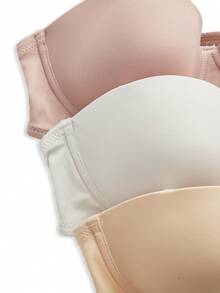 Bộ 3 áo ngực nữ tối giản, gợi cảm, kiểu yếm, không dây, có gọng. - Nhiều màu - Xem 3