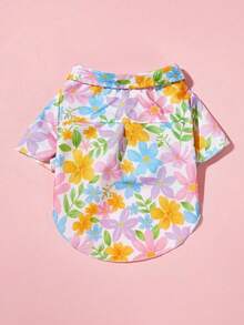 PETSIN 1pc Holiday Style Flower Cute Fashion Pet Printing And Dog Clothing - Multicolor - View 19