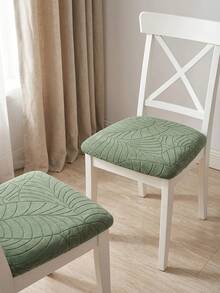 1 chiếc bọc ghế, bọc ghế ăn dệt jacquard, thích hợp cho ghế văn phòng, phòng ăn, nhà bếp, bảo vệ đệm ghế. - Màu xanh Bạc hà - Xem 5