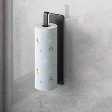 1 No-Drill Wall-Mounted Kitchen Paper Towel Holder, Color Random, No-Drill Roll Paper Storage Rack, Kitchen Paper Towel, Plastic Wrap, And Towel Storage Rack - View 4