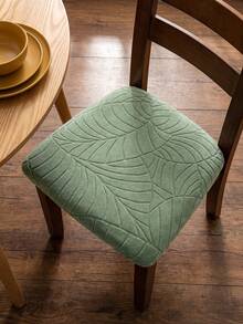 1 chiếc bọc ghế, bọc ghế ăn dệt jacquard, thích hợp cho ghế văn phòng, phòng ăn, nhà bếp, bảo vệ đệm ghế. - Màu xanh Bạc hà - Xem 4