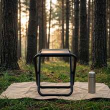 Cirelle 1pc Folding Camping Chair – Portable Compact Outdoor Chair With Lightweight Sturdy Frame, Outdoor Essentials For Beach, Fishing, Gardening & Travel, Space-Saving Design - Multicolor - View 8