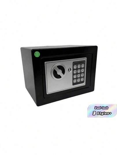 Small Combination Safe | Electronic Lock Safe | 3-8 Digit Combination Safe | Steel Safe With Two Keys And A Combination Lock, Designed For Storing Cash And Jewellery.