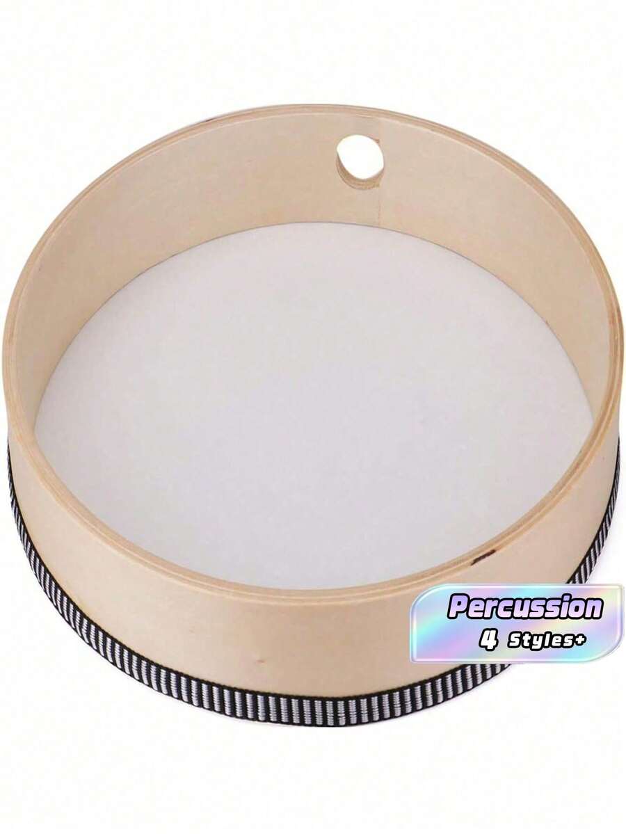 4/6/8/10英寸木制钟鼓乐器,木制打击乐器,圣诞节礼物 - 彩色 - 查看 1