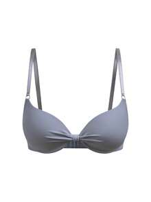 DesireSculpt 1 pieza Sujetador con aros y relleno minimalista para mujer - Gris - Ver 4