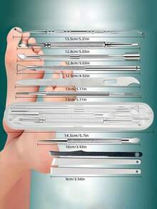 10-In-1 Pedicure Kit With Foot Files, Mother's Day Gifts, Gifts For Women, Gifts For Wife, And Rasp - Perfect For Removing Hard Dead Skin And Exfoliating Feet - Portable Storage Box Included, Travel Kit - multicolor - View 3