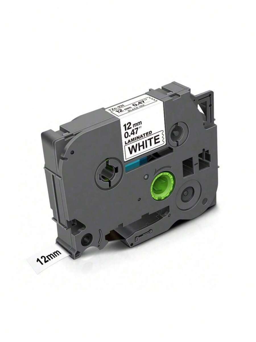 1pc TZe-231 12mm Label Tape Compatible Brother TZe Tape TZe231 Tze131 Tze-631 Tze-531 Tze-731 Tze-431 For Brother Marker PTD450 TZ-White-Label Tape 231 131 Laminated Tape 631 431 531 Labeling Ribbon Compatible With Brother PT-H110 Label Maker Random Sending Back To School - Multicolor - View 1