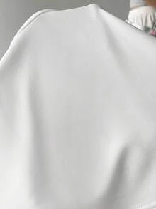 SHEIN EZwear Bộ 2 chiếc váy ngắn dệt kim đen trắng kiểu dáng thường ngày - Nhiều màu - Xem 3