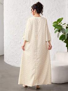 Yasmyna Ditsy Floral Patchwork Loose Fit Elegant Floral Dress, Flattering And Age-Reducing For Women - Multicolor - View 8