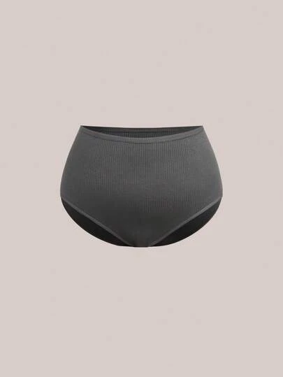 Barelissa Plus Size Women Solid Color Casual Daily Wear Triangle Panties