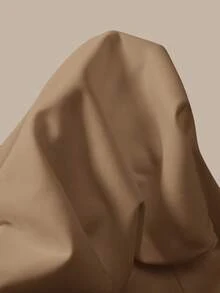SHEIN BASICS 女款休閒純色針織低腰寬腿運動長褲 夏季健身用 濃縮咖啡棕色 - 卡其色 - 查看 13