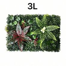 1 Peça Painel de Parede de Planta Verde Artificial | 40x60cm | Material Plástico | Sem Necessidade de Energia ou Bateria | Decoração Doméstica e de Jardim DIY | Adequado para Pátio Externo e Decoração de Cerimônia de Formatura, Fácil de Usar, Plantas Realistas - Verde - Visão 23