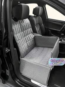 1 PC Foldable Waterproof Car Pet Seat Cover Non Slip Protective Pet Pad Car Crate Mat For Dog Cat Travel Outdoor Vacation All Season Use Pet Supplies - Multicolor - View 1