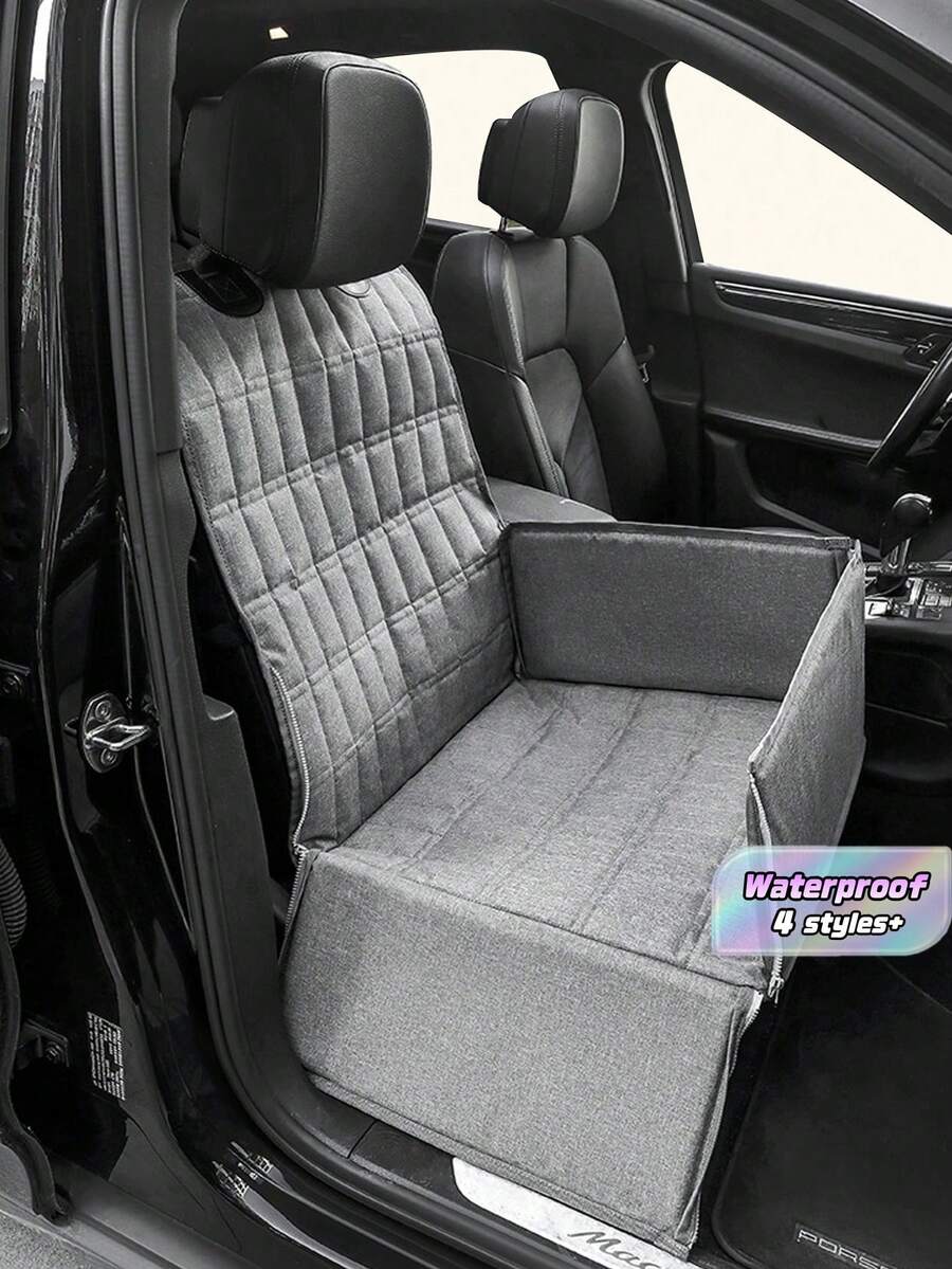 1 PC Foldable Waterproof Car Pet Seat Cover Non Slip Protective Pet Pad Car Crate Mat For Dog Cat Travel Outdoor Vacation All Season Use Pet Supplies - Multicolor - View 1