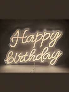 1Pc Neon LED Sign USB Operated Decorative Light, Suitable For Party, Bedroom, Room, Birthday, Wall - Multicolor - View 22